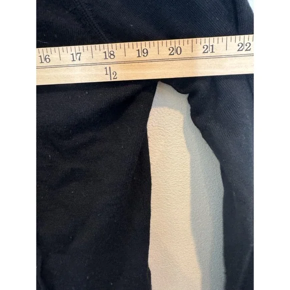 Vineyard Vines Sweater Womens Small Black Merino Wool Hooded Full Zip Knit - Picture 6 of 8